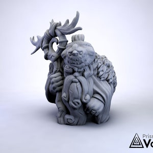 Dwarf Druid - miniature for Dungeons & Dragons, tabletop RPG