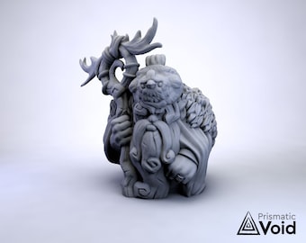 Dwarf Druid - miniature for Dungeons & Dragons, tabletop RPG