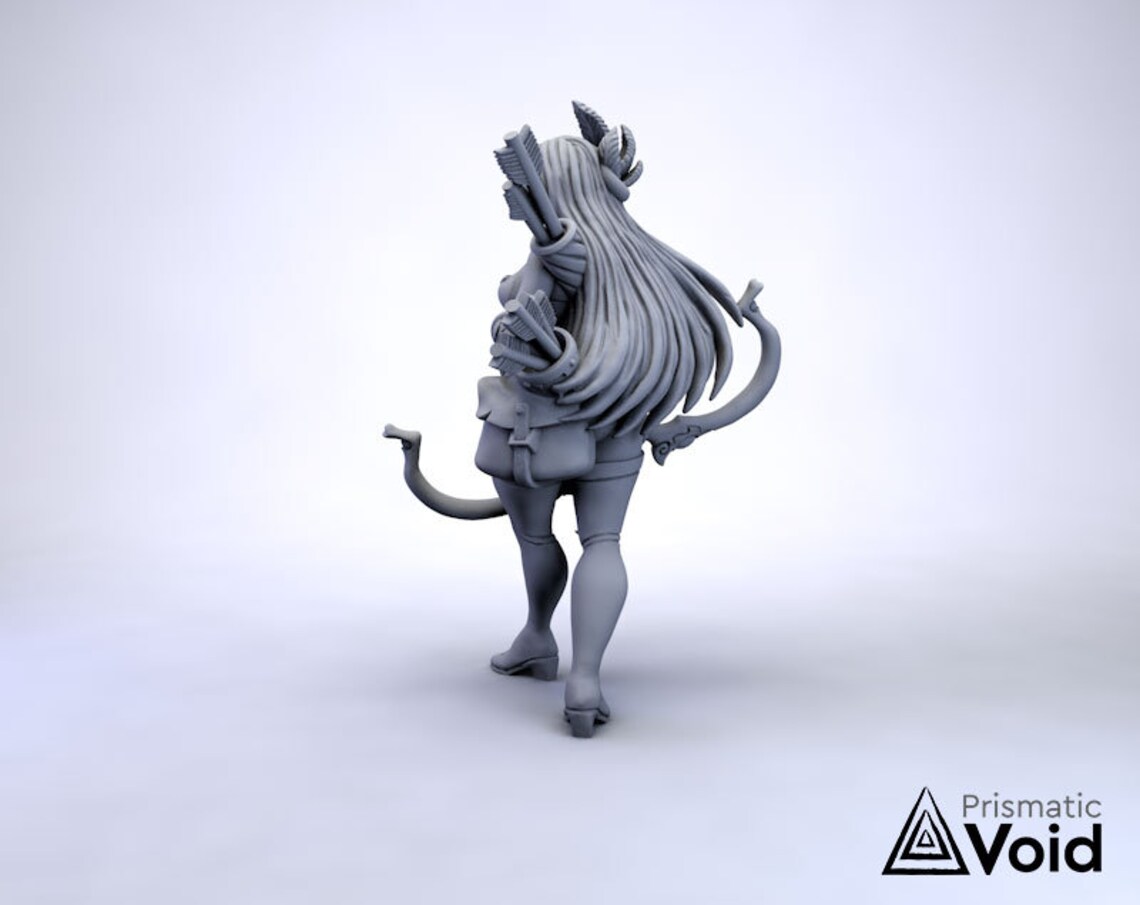 Female Wood Elf Ranger Miniature for Dungeons & Dragons Etsy Australia