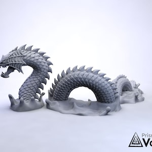 Sea Serpent / Monster - miniatura para Dungeons & Dragons, RPG de mesa 5E