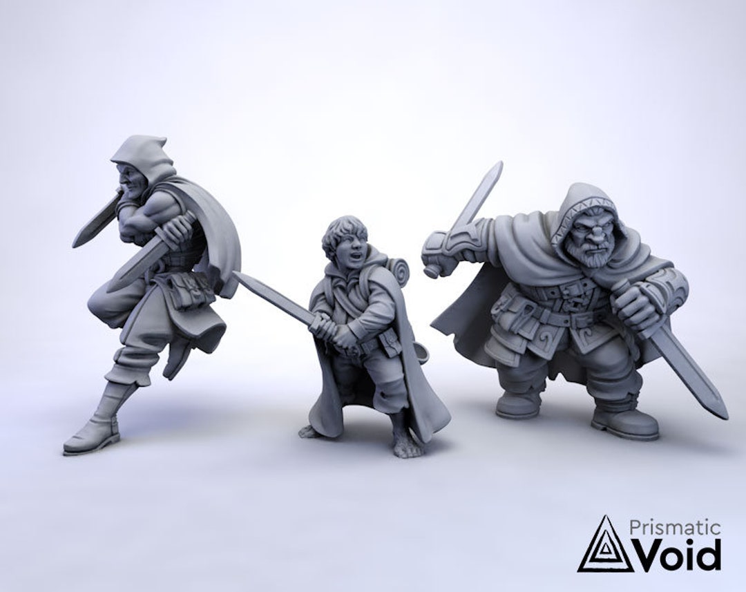 Male Rogues / Thieves - Miniature for Dungeons & Dragons, Pathfinder ...