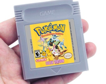 Gameboy Eeveelutions Edition Cartridge - Kleur versie - Custom Display Item - Geen Game Inside