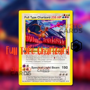 Carta Pokémon personalizada de Charizard de tipo completo - Dragonland n.° 28
