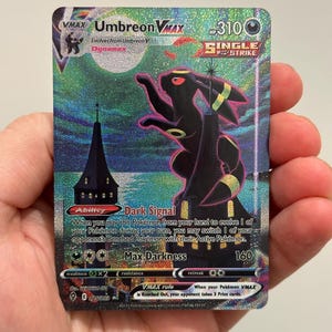 Dunkelrot Vmax Alt Art Custom Pokemon Karte Convety Textured Holo