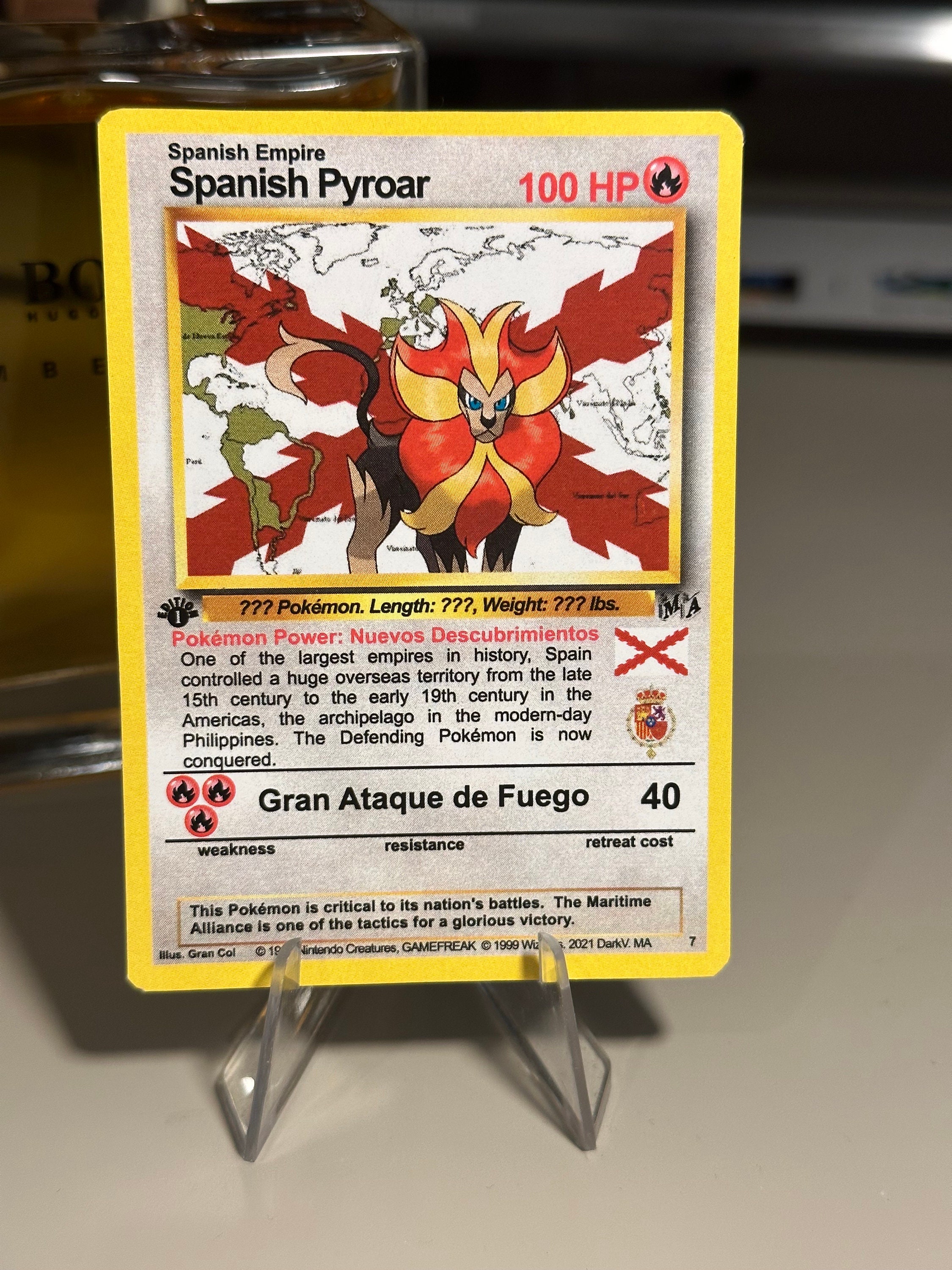 Spanish Pyroar - Pyroar Espanyol Pokemon Art Card - Etsy New Zealand Spanish Pyroar - Pyroar Espanyol Pokemon Art Card - Etsy New Zealand