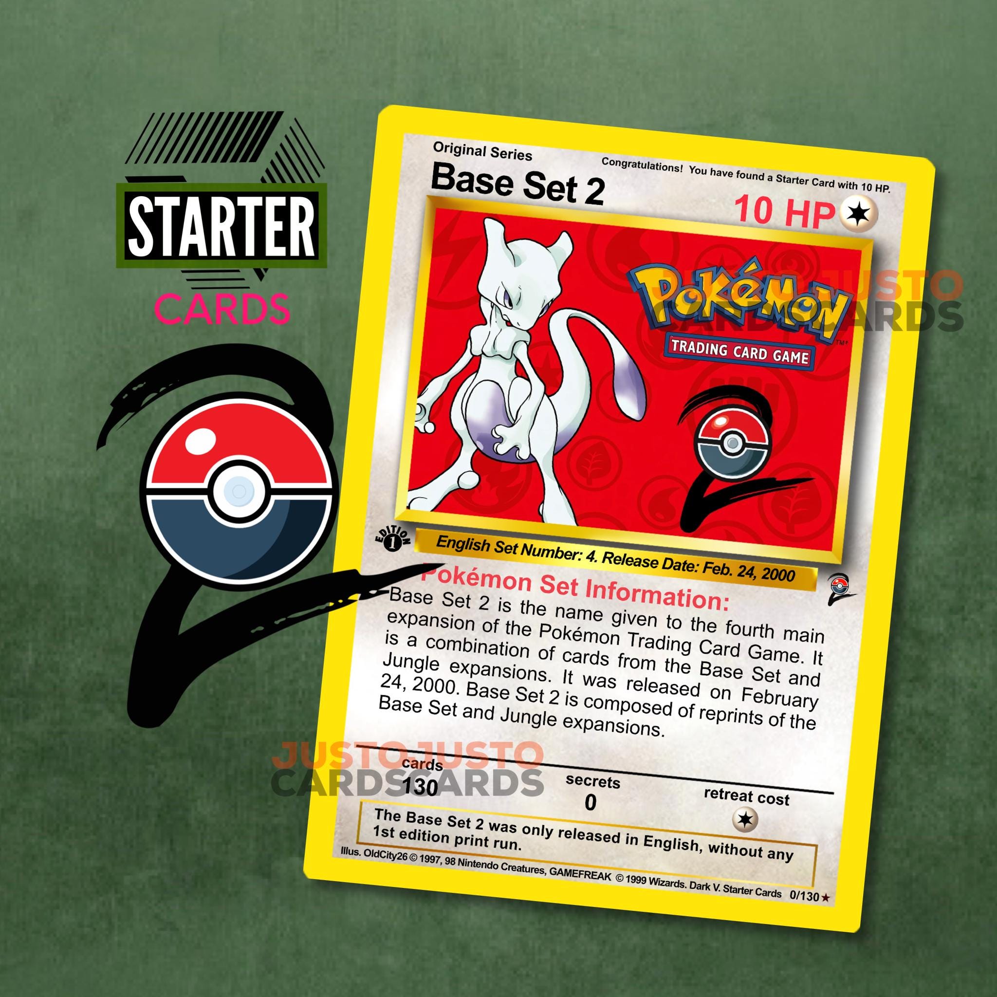 mewtwo pokemon card base set Mewtwo Base Set Shadowless CGC 7 – OV Games LLC main image 0