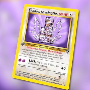 Schaduw ontbreektNee. Tarjeta promocional de Pokémon Aangepaste