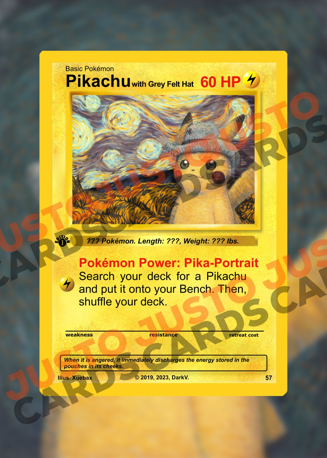 PSA 10 Pikachu With Grey Felt Hat Van Gogh Museum 085 Promo