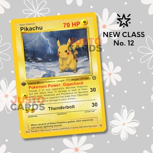 Pikachu Pokémon - Neue Klasse - Pokemonkarte (Custom Pokemon Card)