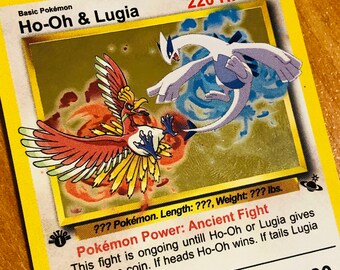 Ho-Oh & Lugia from Pokemon. Composition inspired by the Smogon University  coat of arms. This one was really fun to do. Get the pr…