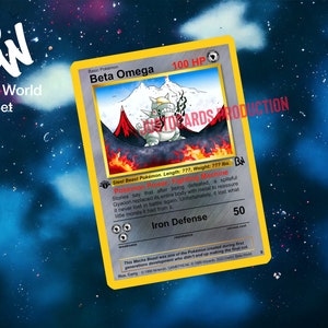 Pokémon Beta Omega - carte Pokémon (carte Pokémon personnalisée) BETA WORLD NO. 9