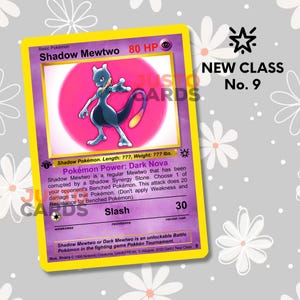 Schatten Mewtu Pokémon - Neue Klasse - Pokemonkarte (Custom Pokemon Card)