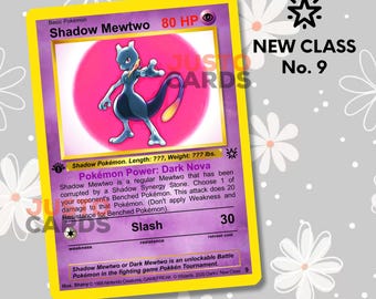 Shadow Mewtwo Pokémon - Nieuwe Klasse - Pokemon-kaart (aangepaste