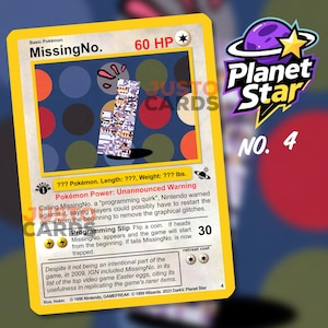 MissingNo. - Plantet Star no.4 Custom Pokemon Card