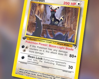 ブラッキー EX SAR カスタムポケモンカードディスプレイフレームケース