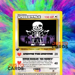 Undertale Sans - Kaart Toon Aangepaste Pokemonkaart