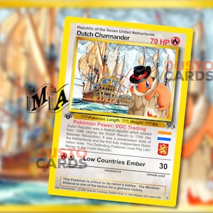 Charmander holandés - Carta Pokémon personalizada Alianzas marítimas