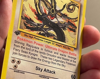 Shiny Rayquaza card by Jesusclon on DeviantArt