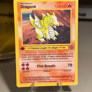 Dragon4 Beta Pokemon - Benutzerdefinierte Pokemon Art Card