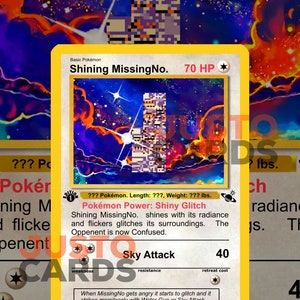 Stralende VermistNee. Planetster nr. 18 Pokémon-kaarten anangepaste