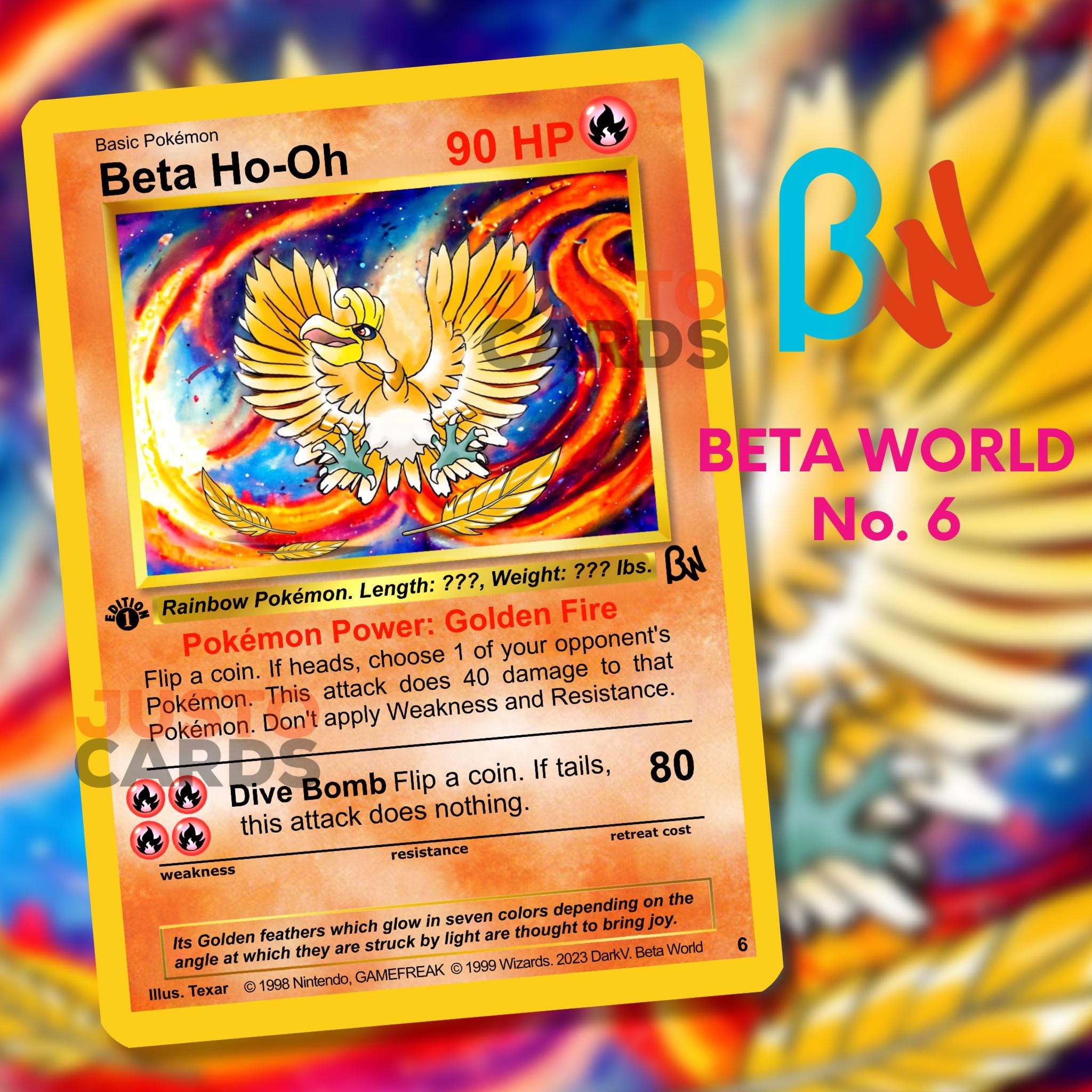 Beta Ho-oh Pokmon - Pokemon-kaart (aangepaste Pokemon-kaart) BETA WORLD NO. 6 - Etsy Sweden Beta Ho-oh Pokmon - Pokemon-kaart (aangepaste Pokemon-kaart) BETA WORLD NO. 6 - Etsy Sweden