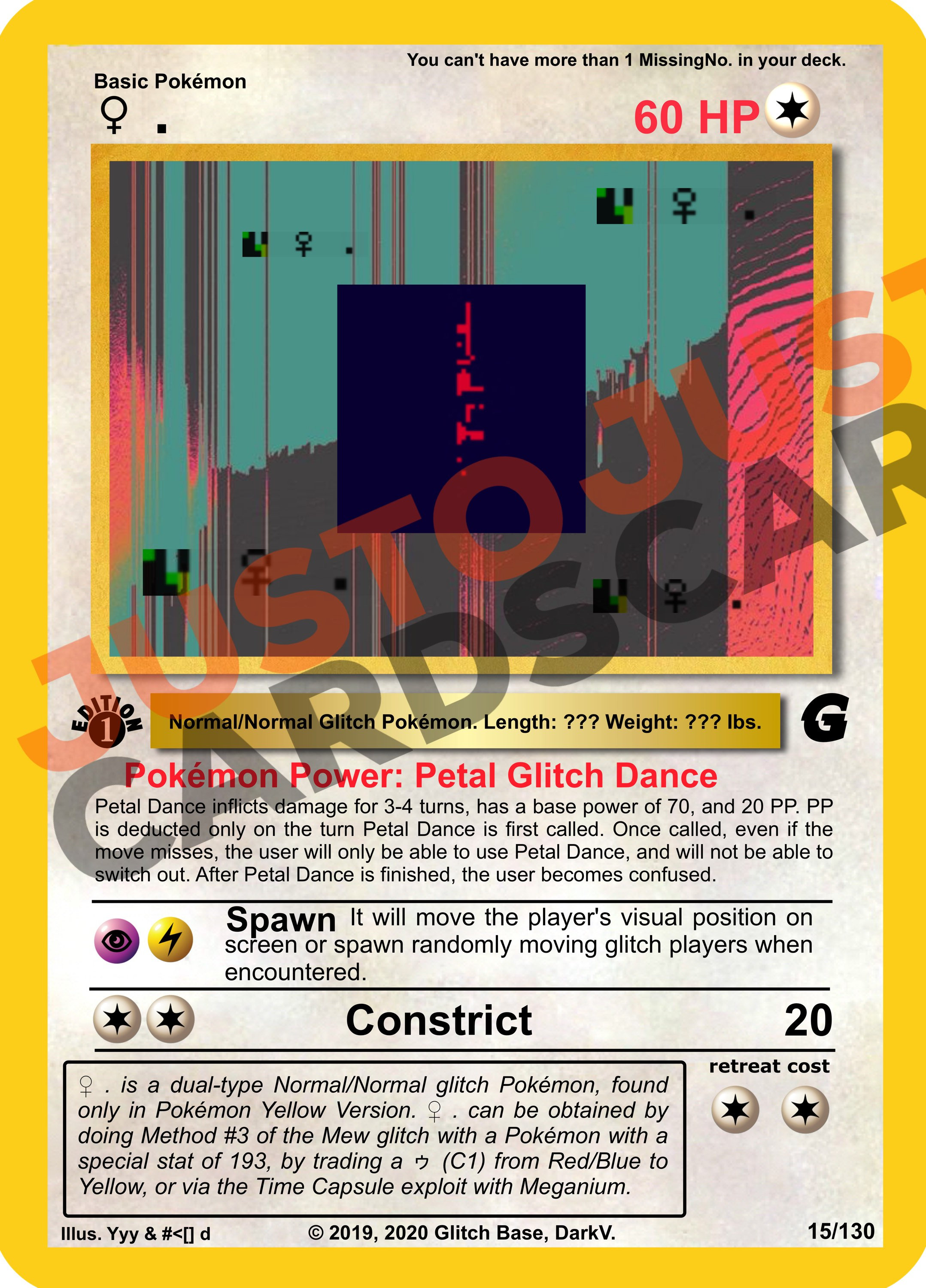 GLITCH POKÉMON Glitch Base set 5 Cards 11/130 15/130 Gotta Etsy