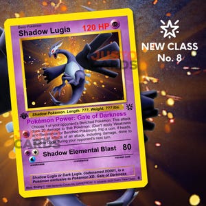 Shadow Lugia - Nueva clase - aangepaste Pokemon-kaart