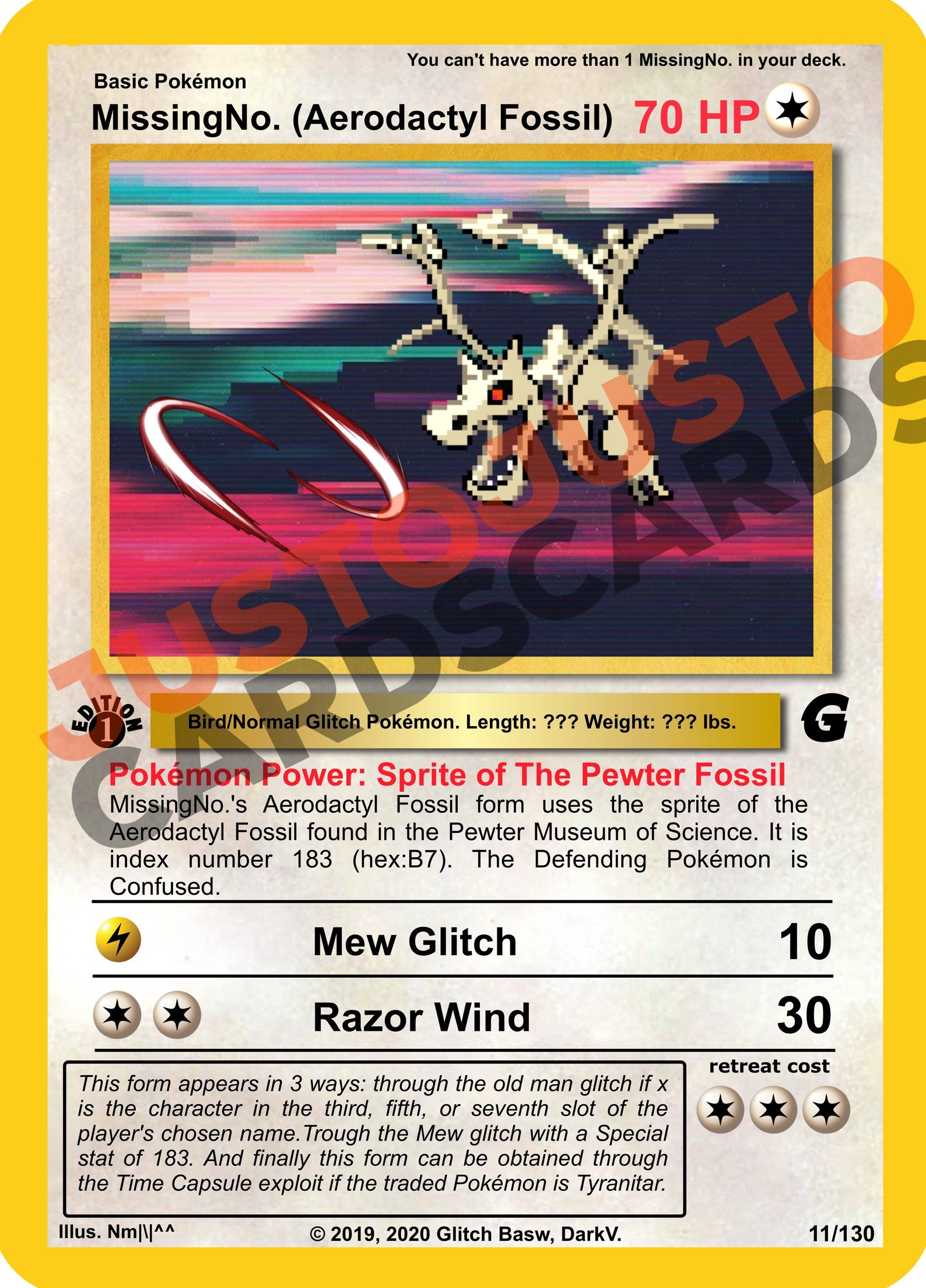 GLITCH POKÉMON Glitch Base set 5 Cards 11/130 15/130 Gotta Etsy