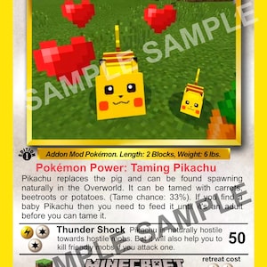 pokemon minecraft cards Mega EX 2 Panini Minecraft Trading Cards -