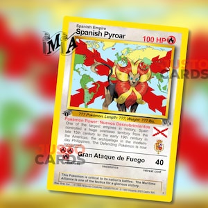 Pyroar Espanhol - Carta de Arte Pokémon Pyroar Espanyol