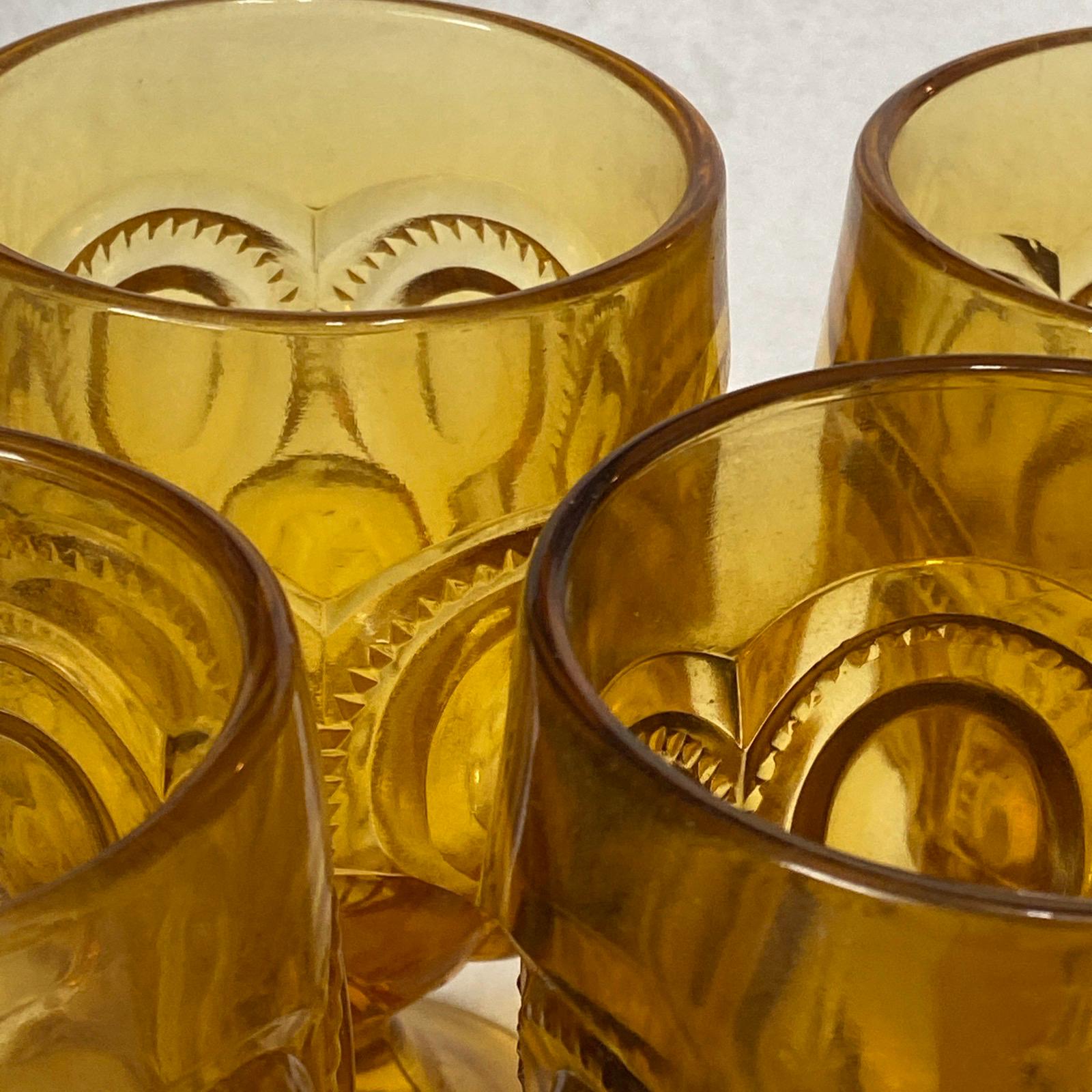 Amber Moon and Stars Goblets 6” Marigold (7) - Etsy Canada