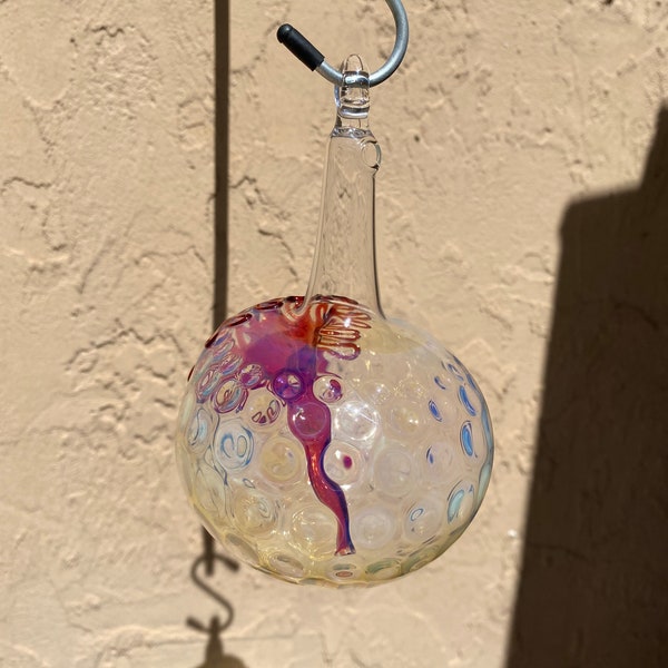 Glass Hummingbird Feeder Etsy
