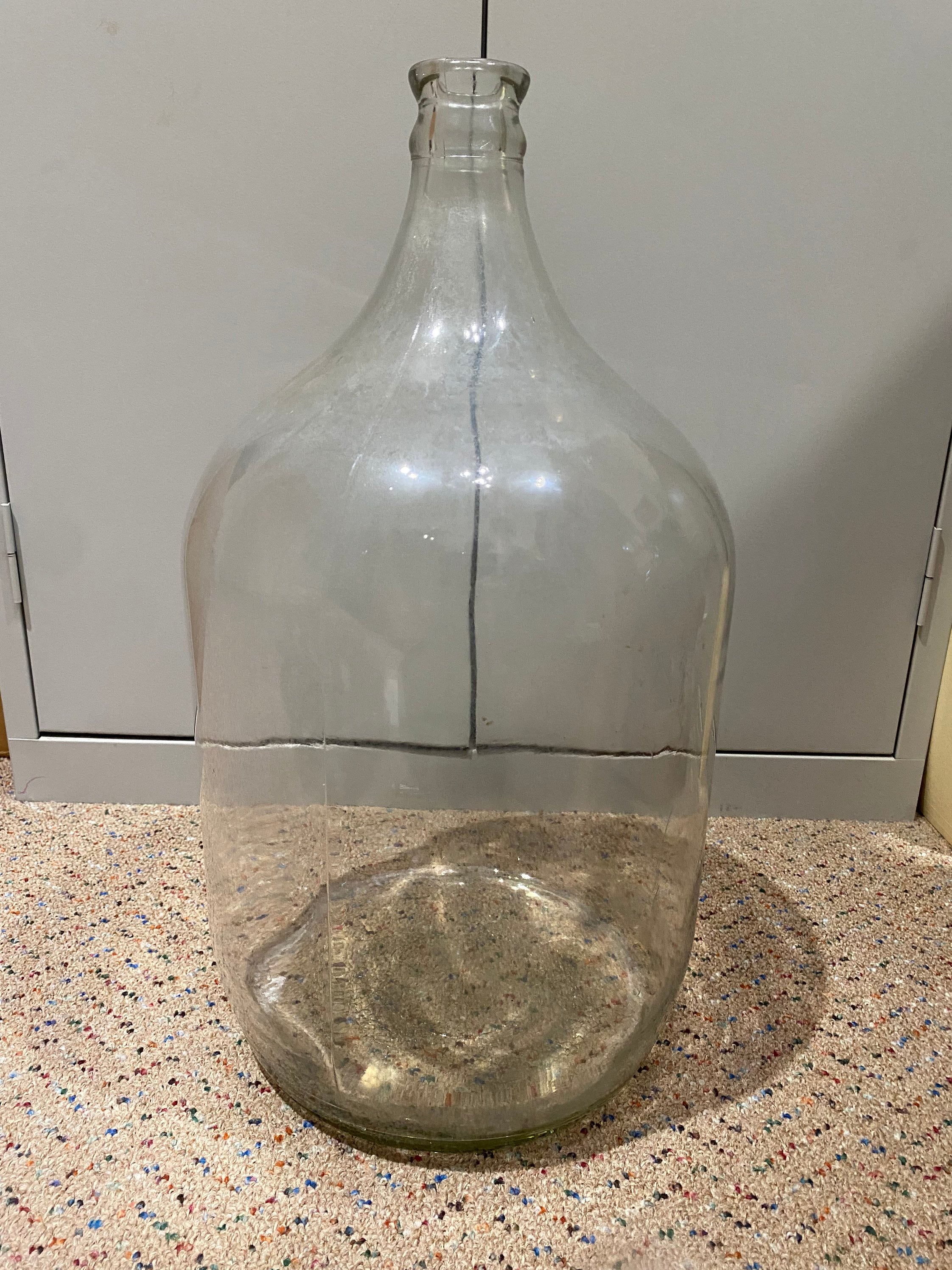 Vintage 1940s 1 Gallon Clear Glass Jug Duraglas Owens-illinois Glass  Company No Cap Large Home Decor One Gallon Kitchen Iridescent 