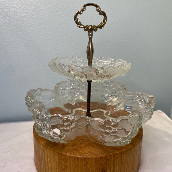 Crystal Serving Tray Etsy