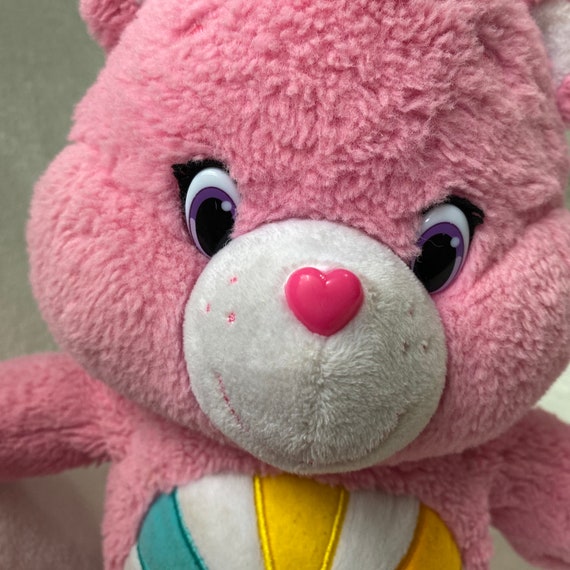 Hopeful Heart Care Bear Pink Heart Rainbow Plush 14in - Etsy
