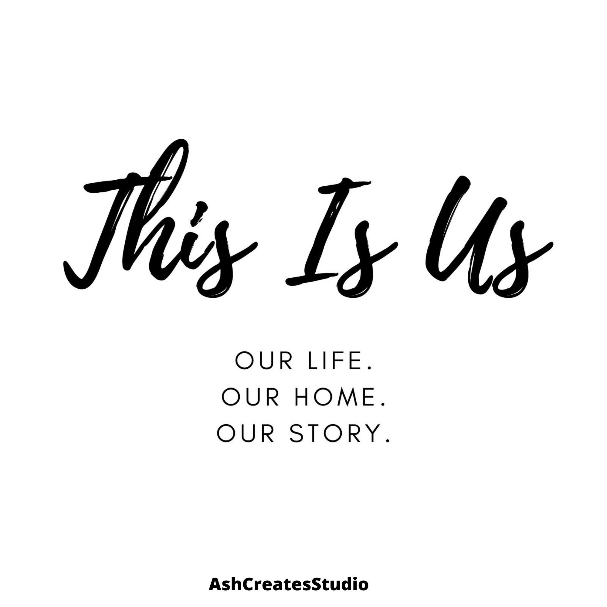 This is us This is us phrase Digital Download Instant | Etsy