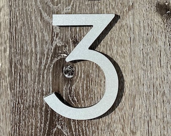 10” Address numbers Silver color