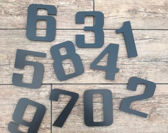 6 Inch Modern House Numbers- Address  Numbers Adhesive Numbers Floating Numbers