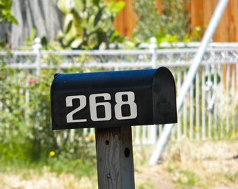 4" Address Modern House Numbers black
