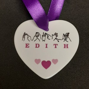 BSL Personalised Heart. image 1