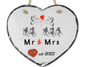 BSL, Mr & Mrs, Hanging Heart