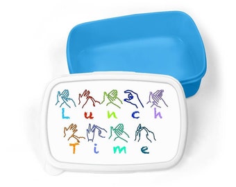 British Sign Language 'Lunch Time' Lunch Box