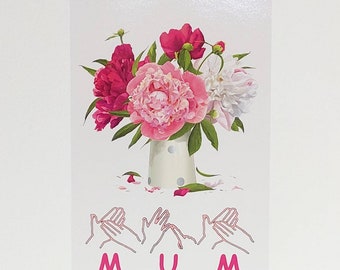 Mother's Day 'MUM' Card, Birthday Card