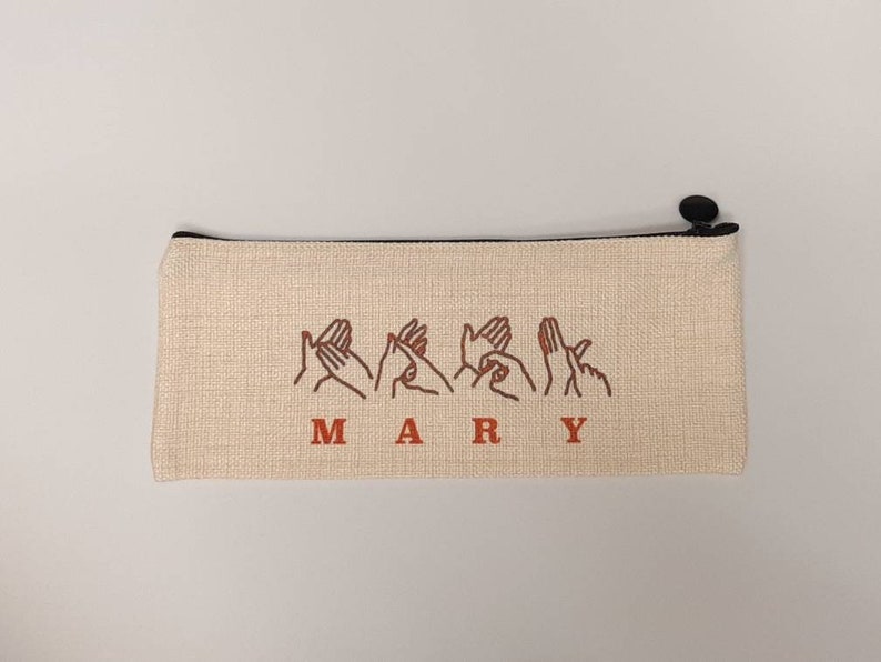 BSL, Personalised Pencil Case image 4