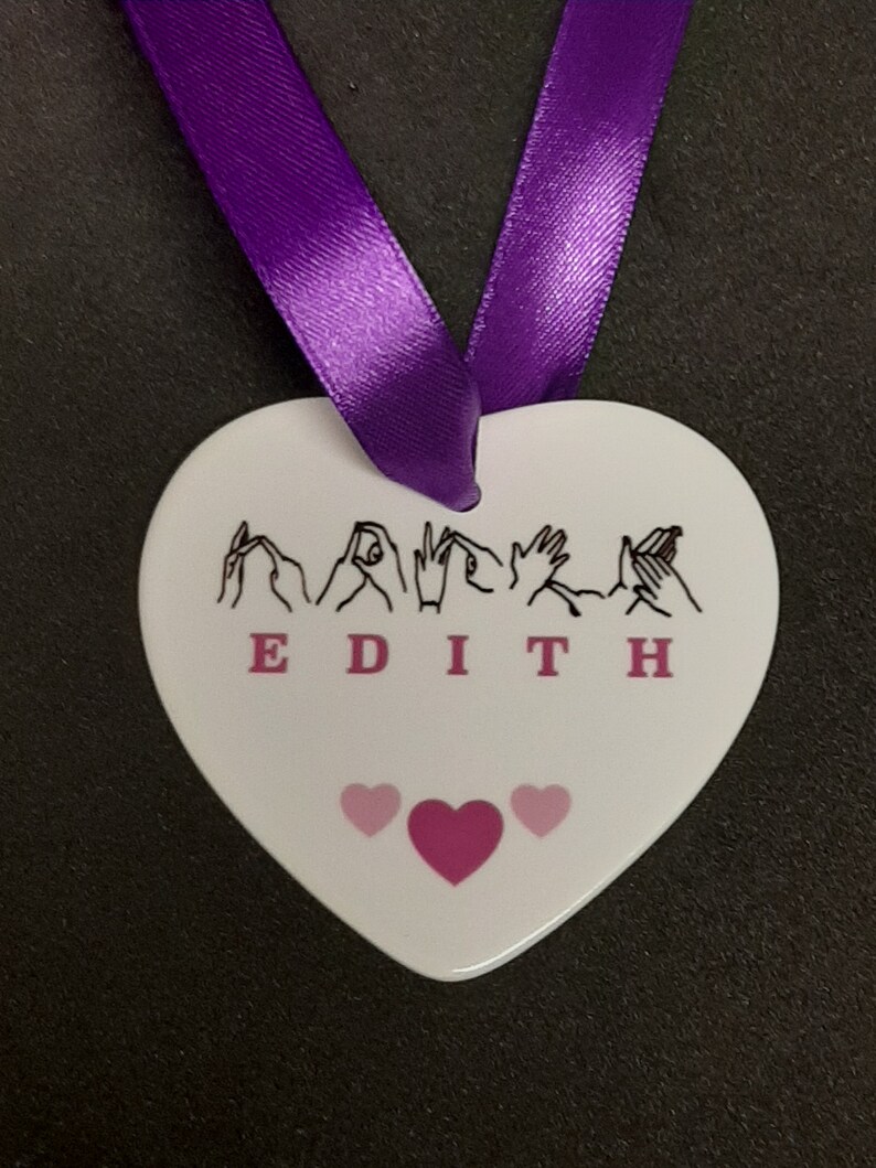 BSL Personalised Heart. image 1