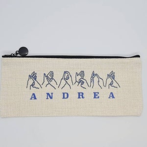 BSL, Personalised Pencil Case image 5