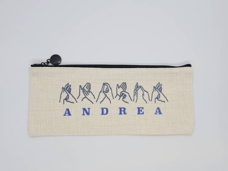 BSL, Personalised Pencil Case image 5