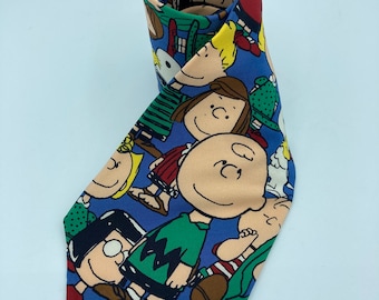Vintage Peanuts Snoopy “I need all the friends I can get” necktie Peanuts Gang