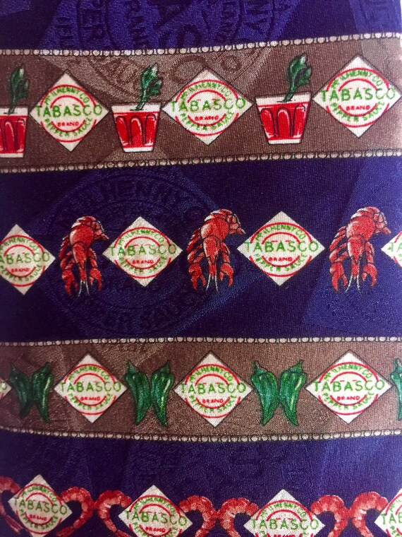 Vintage TABASCO Blood Mary Necktie, McIlhanny Co.… - image 9