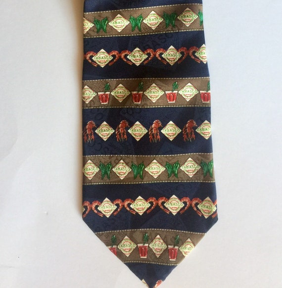 Vintage TABASCO Blood Mary Necktie, McIlhanny Co.… - image 1